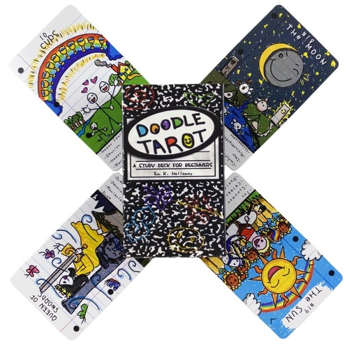 Doodle tarot cards study - doodle,