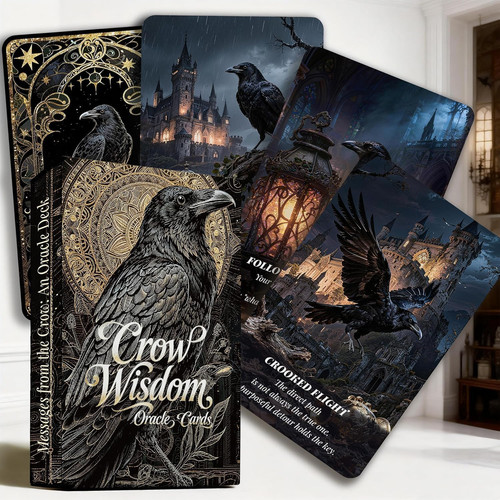 Crow oracle cards - oracle, 55-card